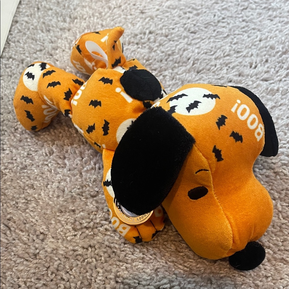 Hallmark Halloween Plush Dog Toy - Orange and Black